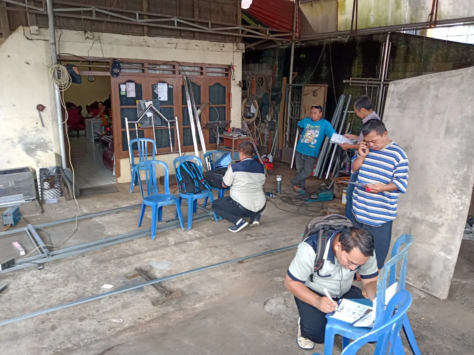 Kunjungan Lapangan PT Wijaya Prawira Perkasa ke Customer Bengkel Stainless Steel di Minahasa